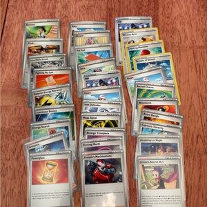 Pokemon Trainer Card Lot - Holo, Reverse Holo, Non-Holo